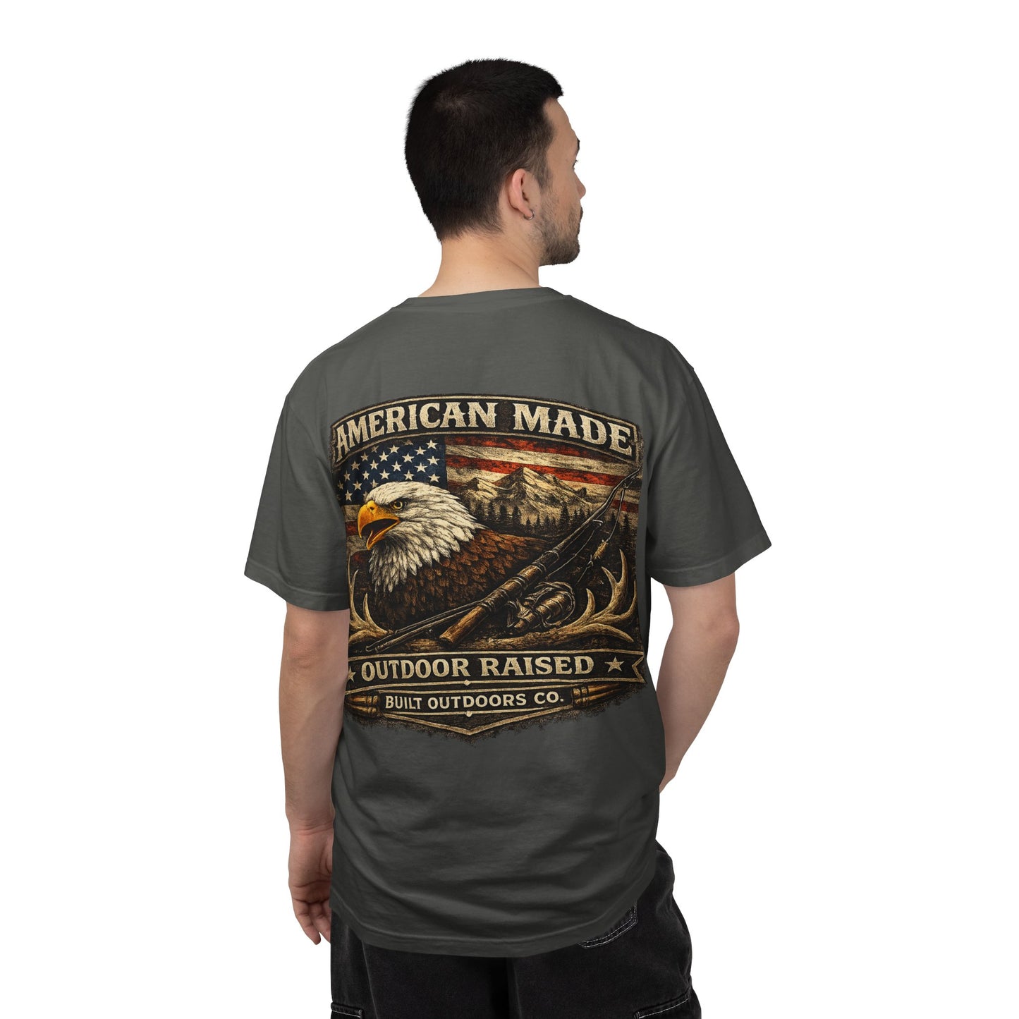 American Made, Outdoor Raised Tee | Comfort Colors 1717 | Built Outdoors Co.