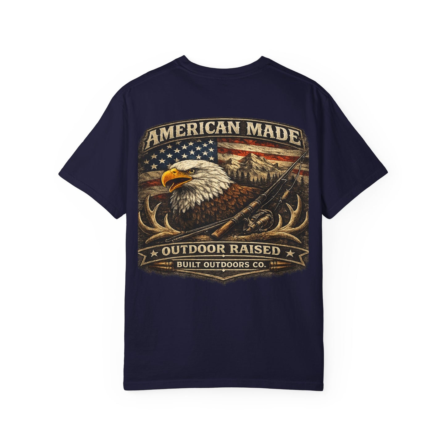 American Made, Outdoor Raised Tee | Comfort Colors 1717 | Built Outdoors Co.